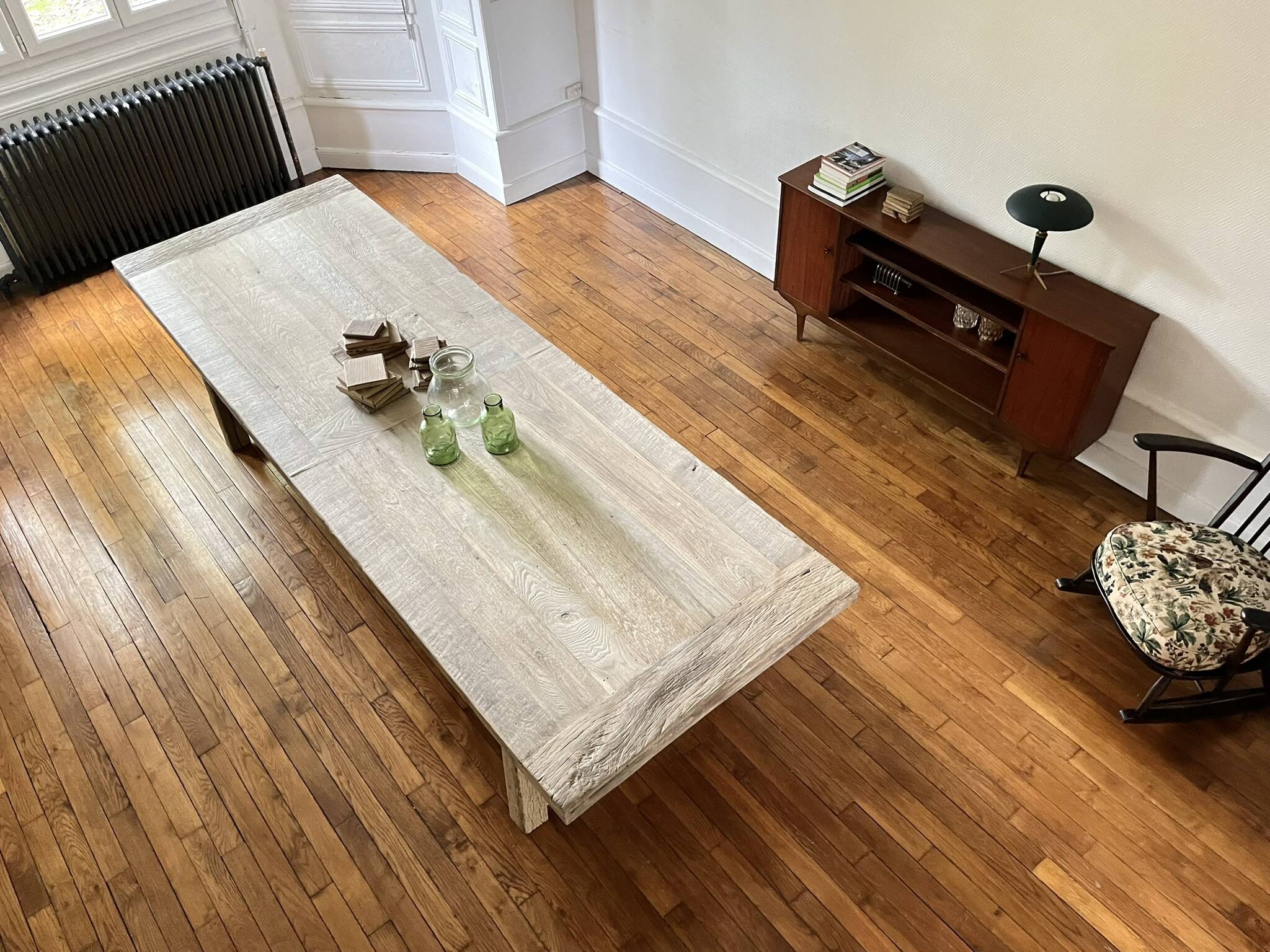 Farm Table Founder in Solid Antique Oak 250 cm long