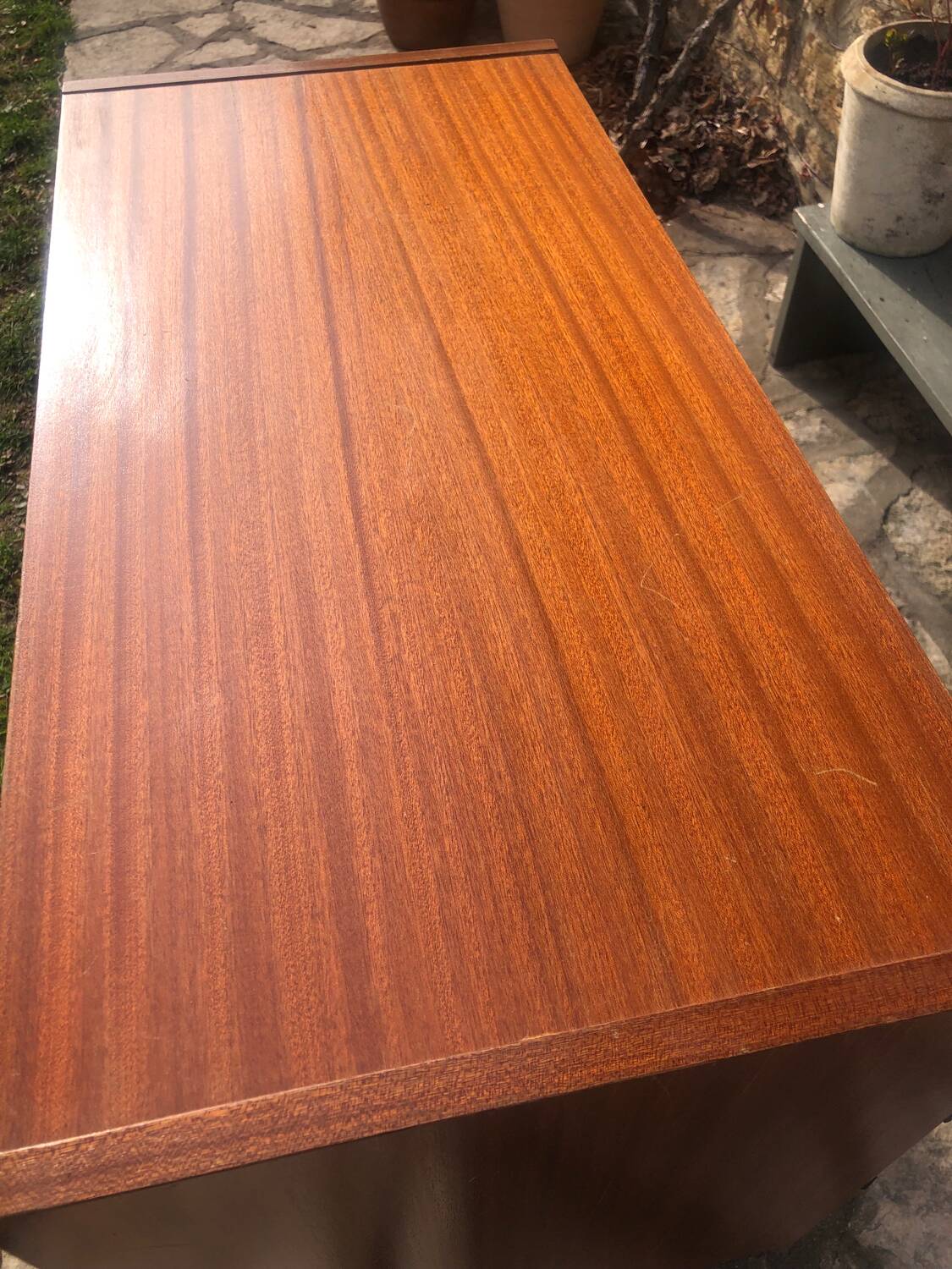 Sideboard with sliding glass doors