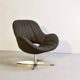 Rohé Chocolate Brown Leatherette Vintage Design Lounge Chair, 1960s