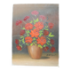 Tableau bouquet de fleur g.bessel huile sur toile