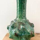 Green terracotta vase