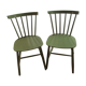 Paire de chaises vertes