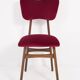 Chaise Bourgogne Rouge du 20ème Siècle, 1960