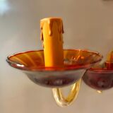 Vintage Italian Ruby Red Murano Glass Sconces from Made Murano Glass, Set of 2