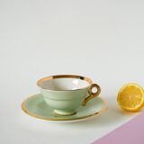 Déjeuner vert menthe et doré, 1950