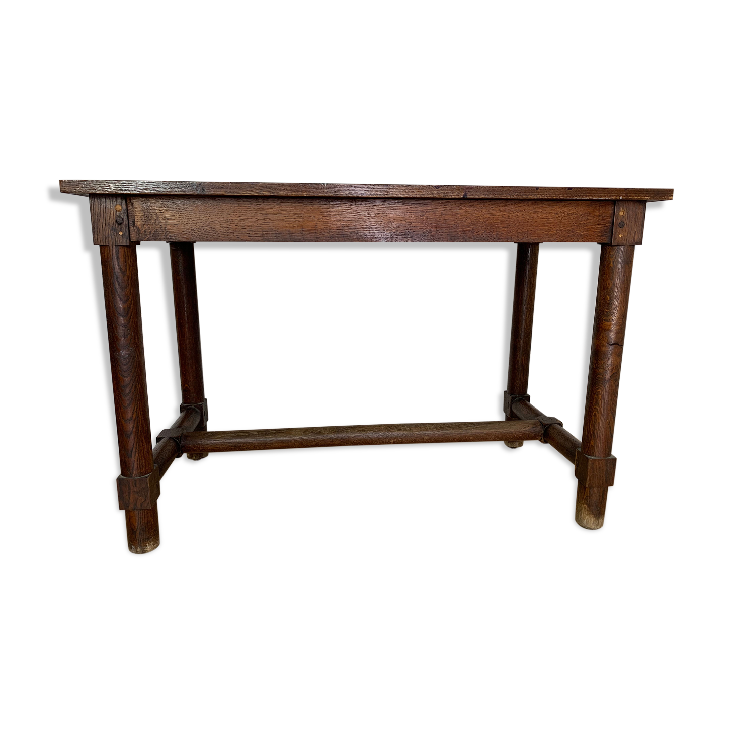 Table de ferme rustique en chêne