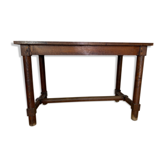 Rustic oak farmhouse table
