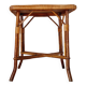Table ou bout de canapé vintage en rotin – Style Riviera 1960