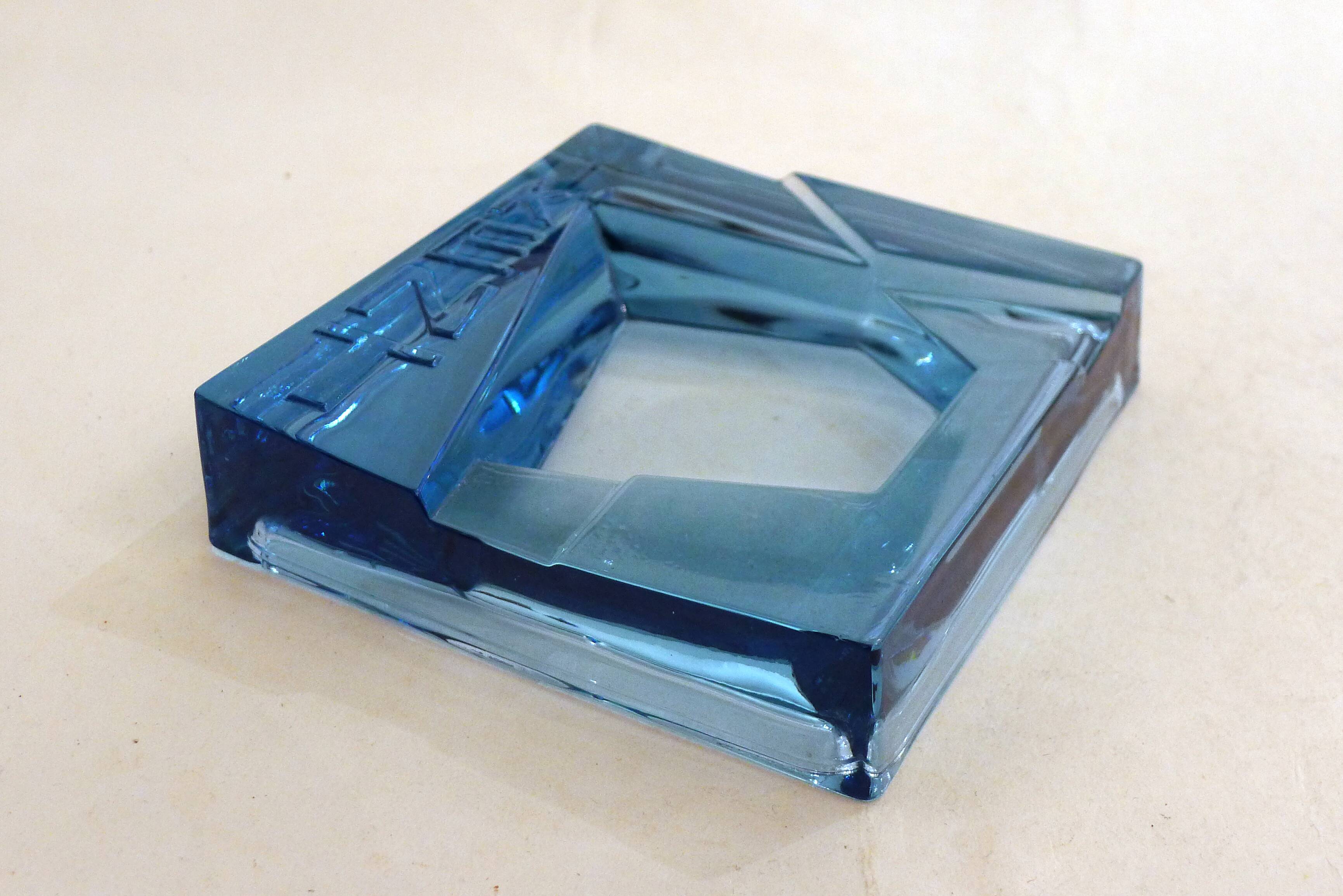 Kent ice floe glass ashtray