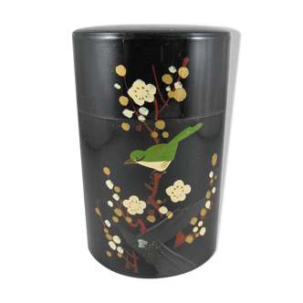 Boîte à thé asiatique en métal