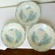 3 vintage ironstone soup plates from L&G, Oeillets model 220524