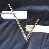 Pair of home wall light Arlus Bronze and opaline