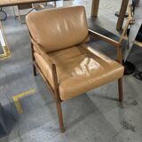 Osaka Armchair Leather Canyon Montana / Walnut - Altassina