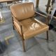 Osaka Armchair Leather Canyon Montana / Walnut - Altassina