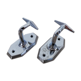 Pair of chrome metal pads