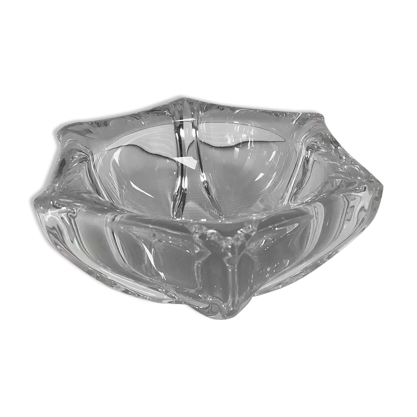 Ashtray star empty crystal pocket daum France