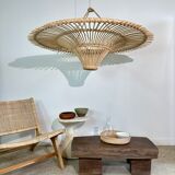 Suspension rattan saucer iron frame D:120 H:60