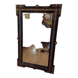 Large mirror from the Napoleon 3rd period, 19th century. 1.51 m/ 96 cm
