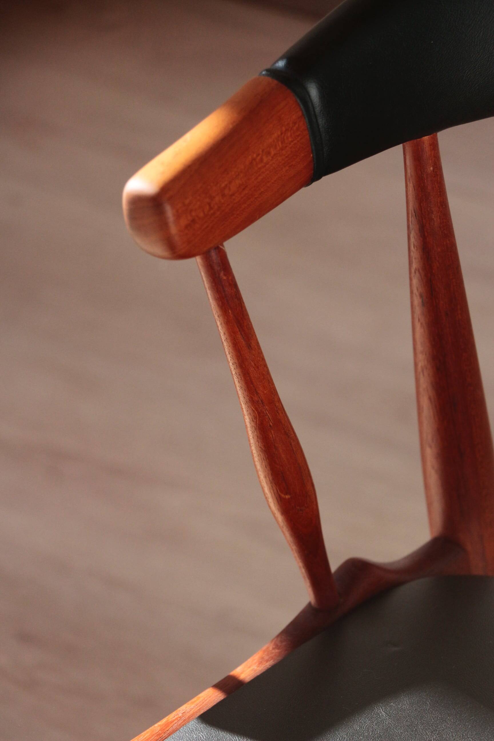 Set of 4 Johannes Andersen Scandinavian teak armchairs, 1960s