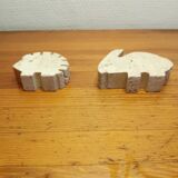 Fratelli Manelli 1970 travertine figurines