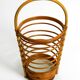 Beautiful rare Italian Mid Century modern bamboo umbrella stand in helix de