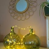 Lot de 2 dames-jeanne anciennes 2L