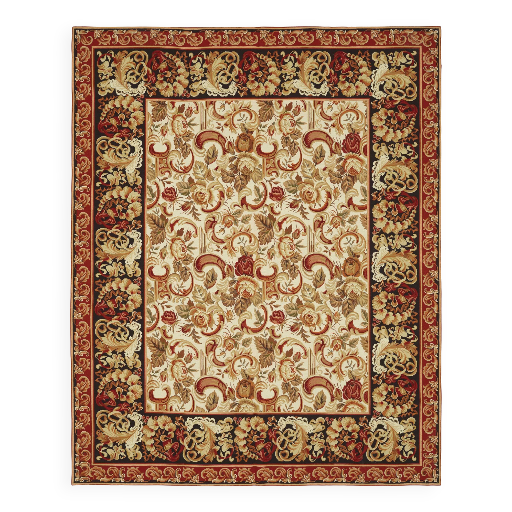 Handmade Vintage Flatweave Needlepoint Kilim 239 cm x 298 cm