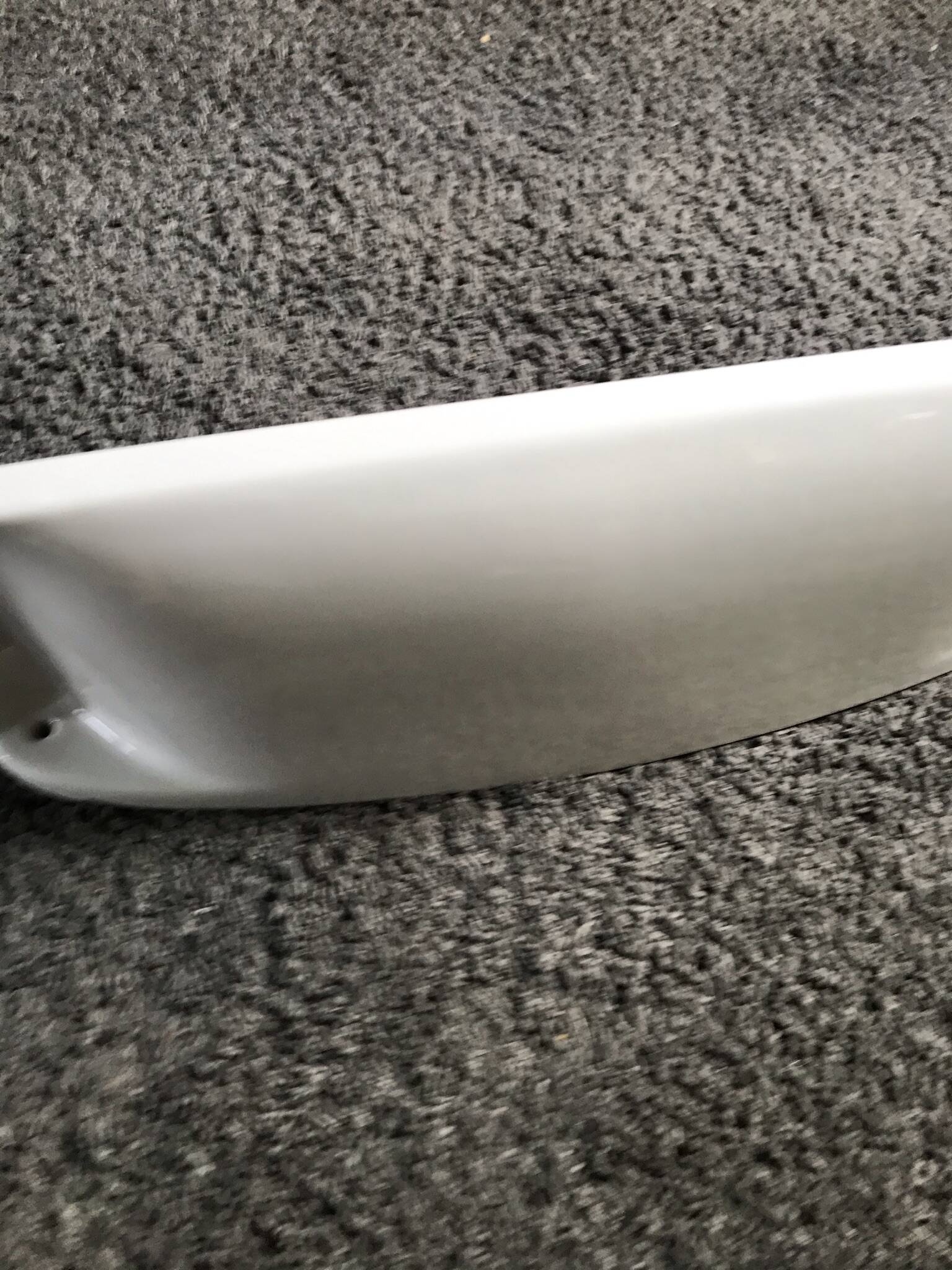 Vintage white porcelain ceramic bathroom wall shelf from the 1950s