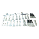 Christofle "Boréal" silver-plated cutlery set, 149 pieces in its box