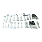 Christofle "Boréal" silver-plated cutlery set, 149 pieces in its box