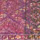 Berber carpet beni ourain wool with purple background patterns diamonds, circa 1950 177x284 cm