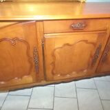 Louis XV oak and cherry wood sideboard