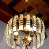 Blue Veca chandelier in Murano glass Italy 1970