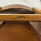 Pair of wooden and leather chairs