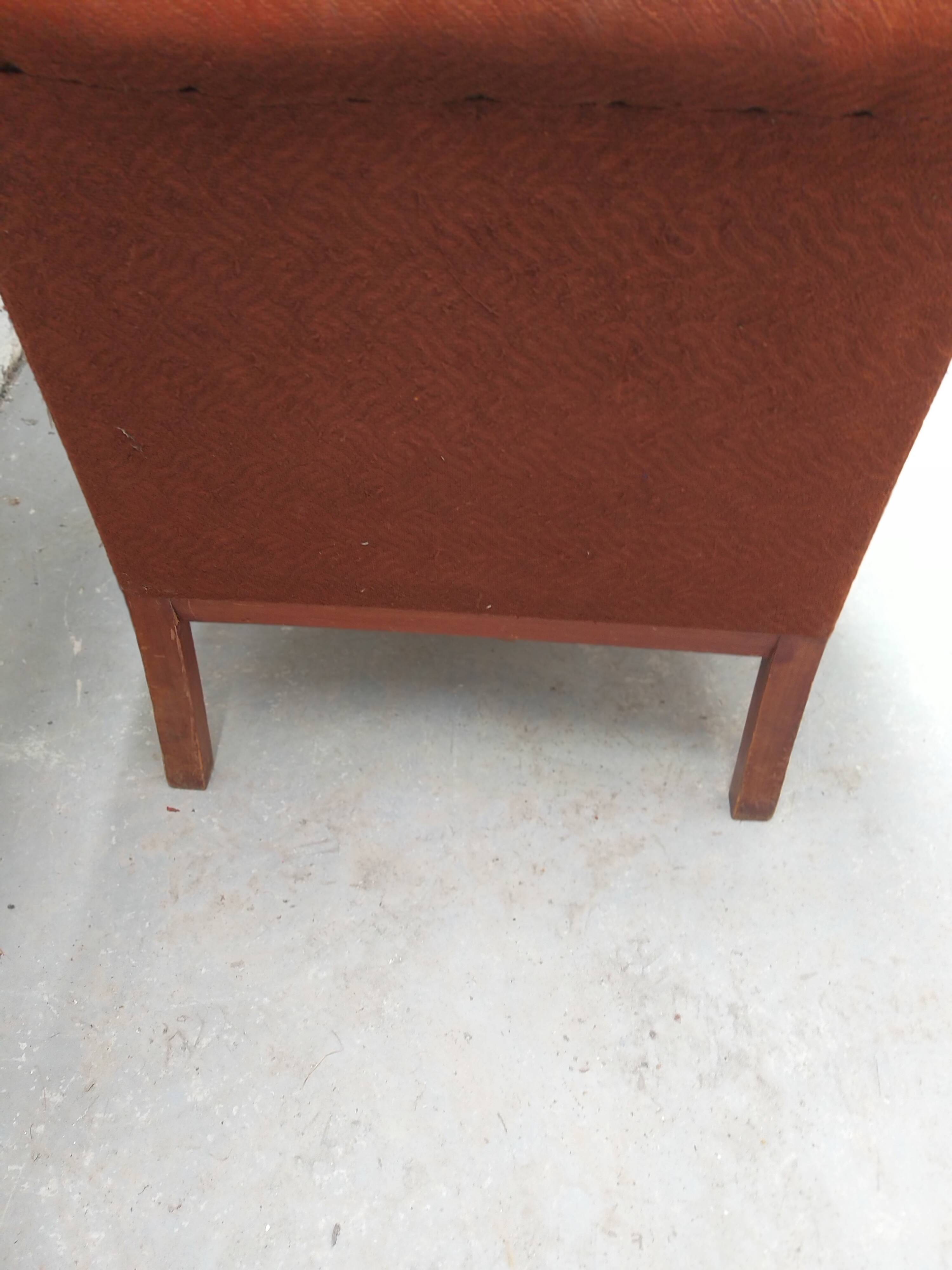 Convertible art deco armchair