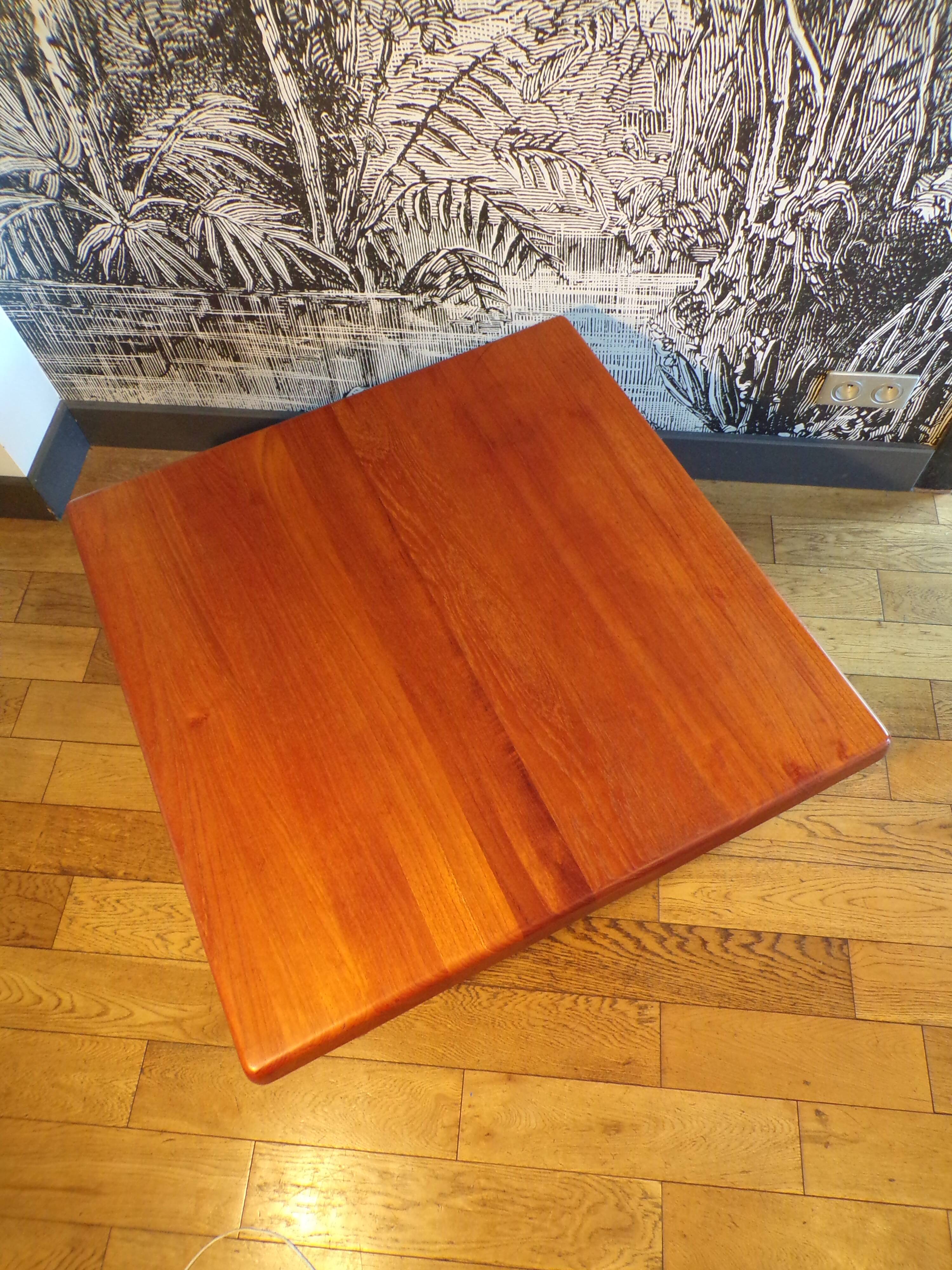 Niels Bach Denmark teak coffee table 83x83cm