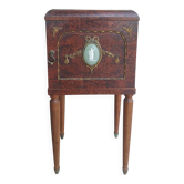 Louis XVI bedside table in thuja burl