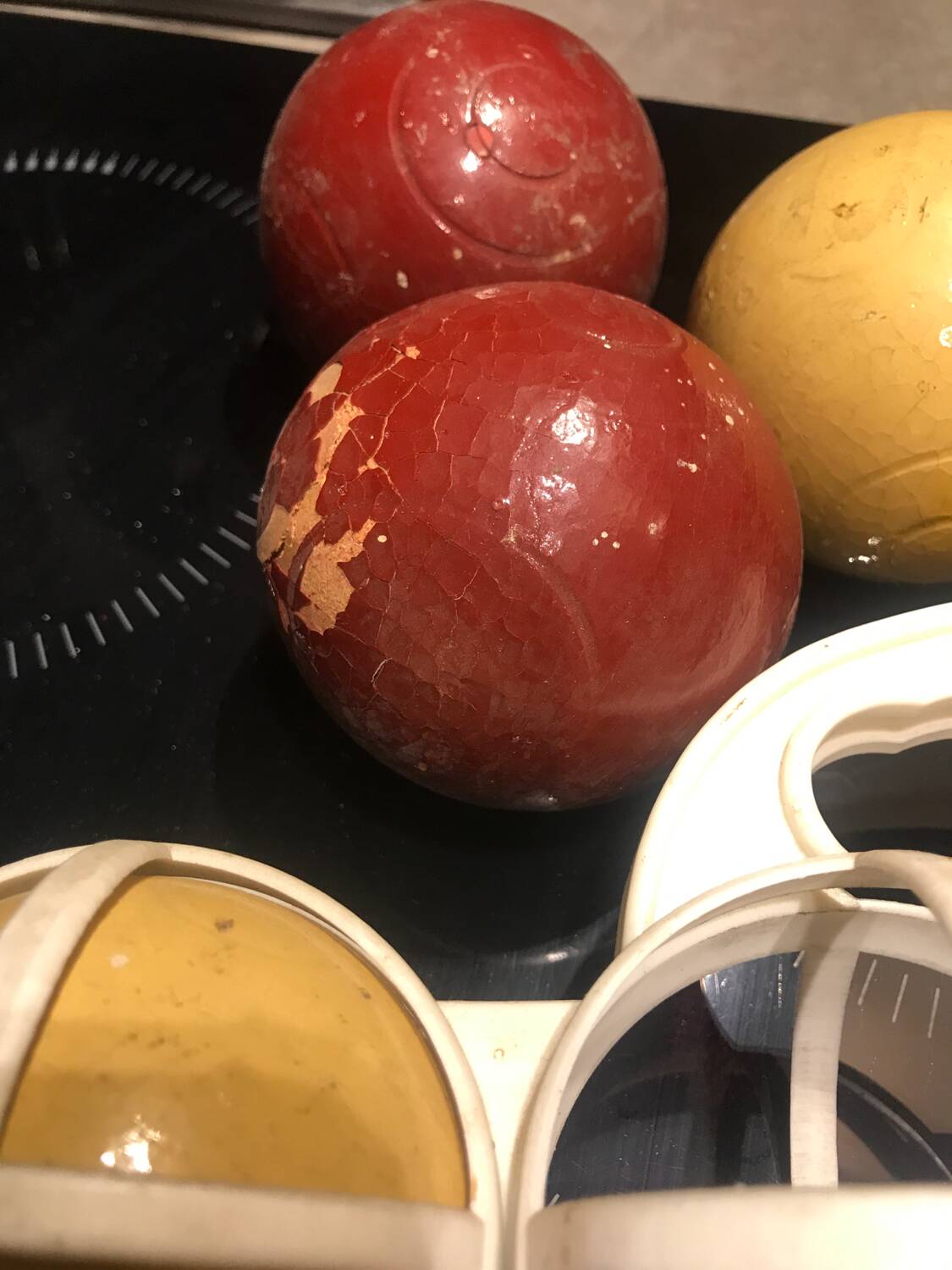 1950s wooden boules game