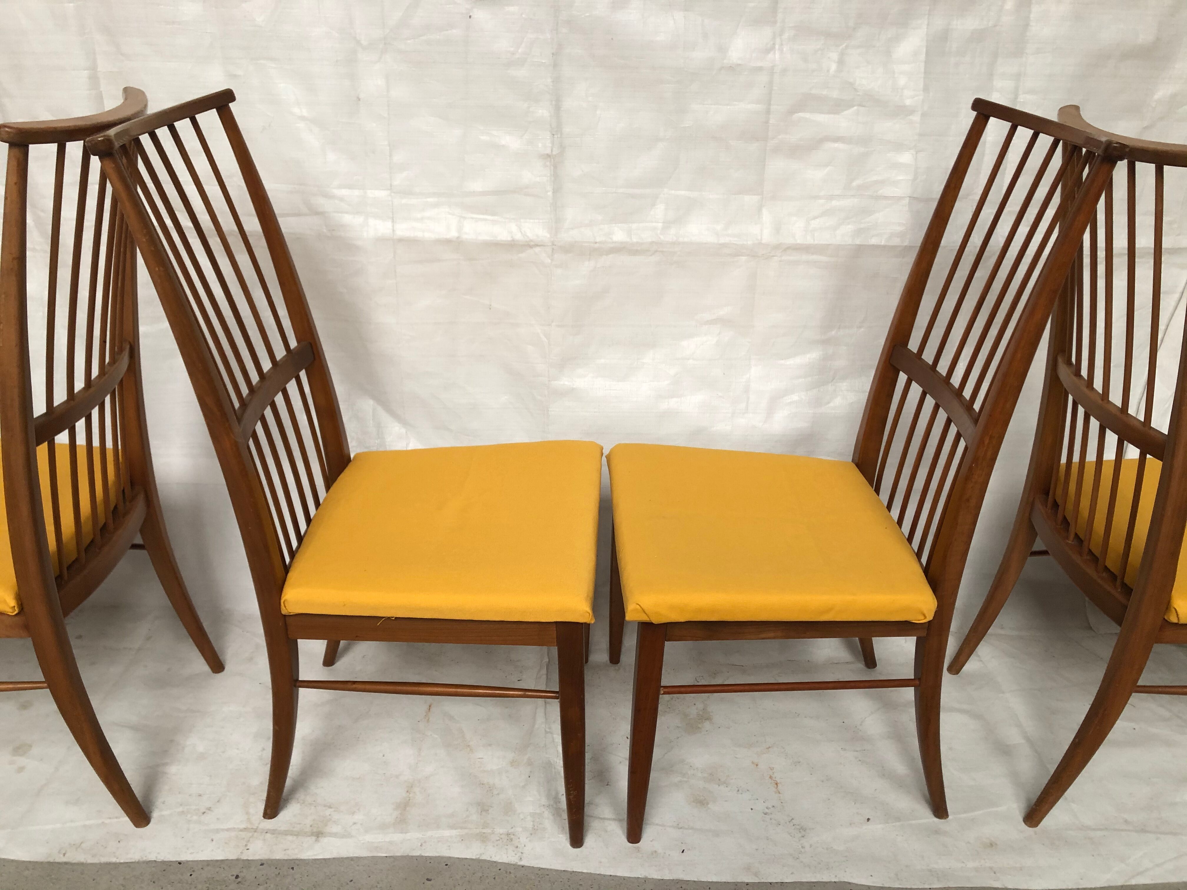 Vintage blonde wood chairs 60s