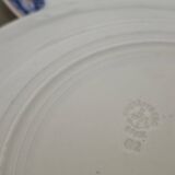 5 assiettes plates suédoises antiques Gustavsberg Sultan avec bleu et or