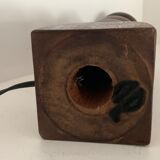 Turned wooden lamp foot