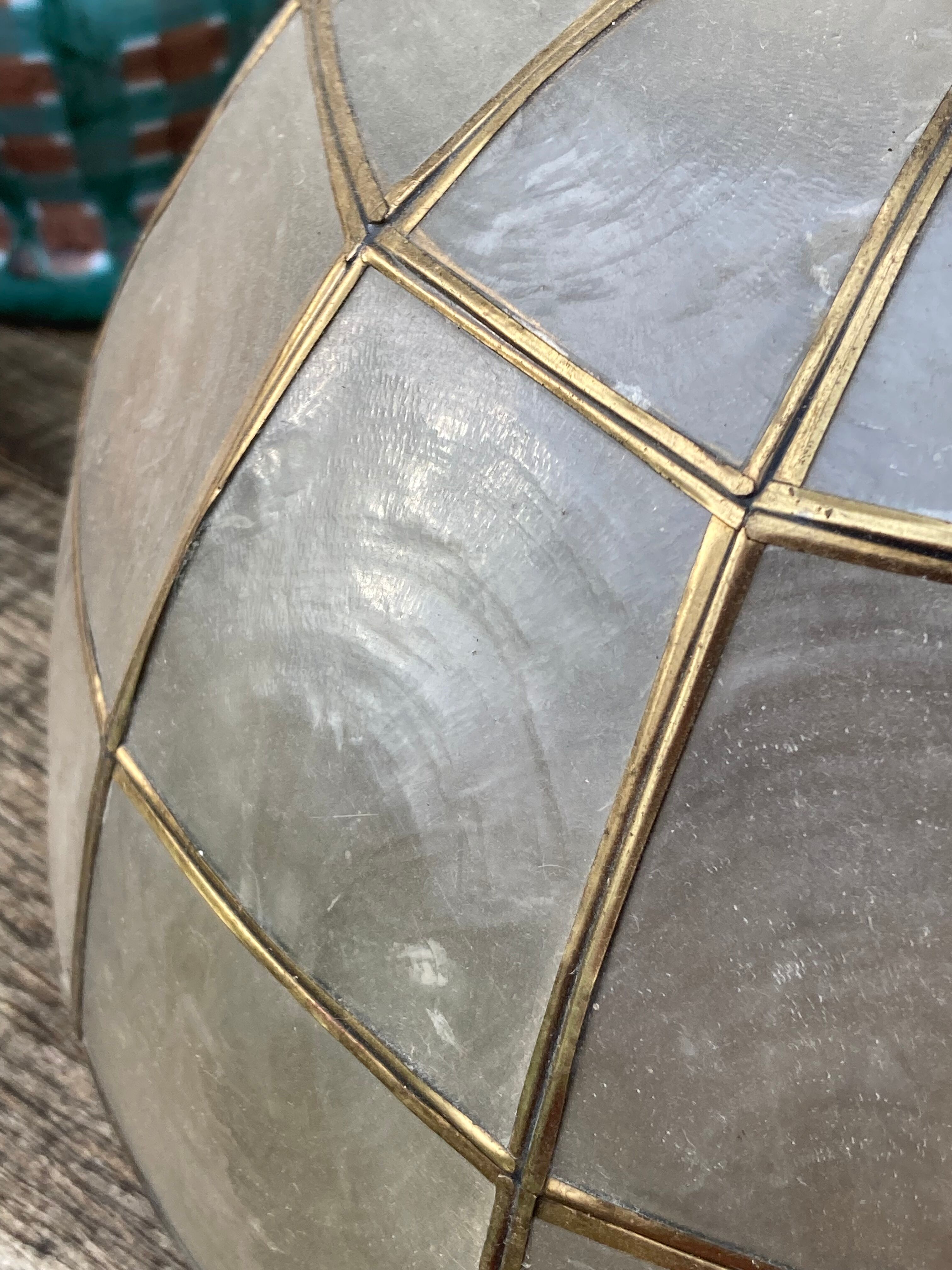 Suspension in mother-of-pearl and lotus brass 1950