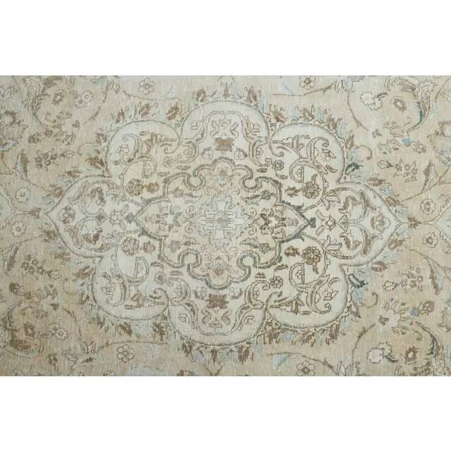 1970s Vintage Persian Handknotted Wool Orange Oversize Area Rug 288x385