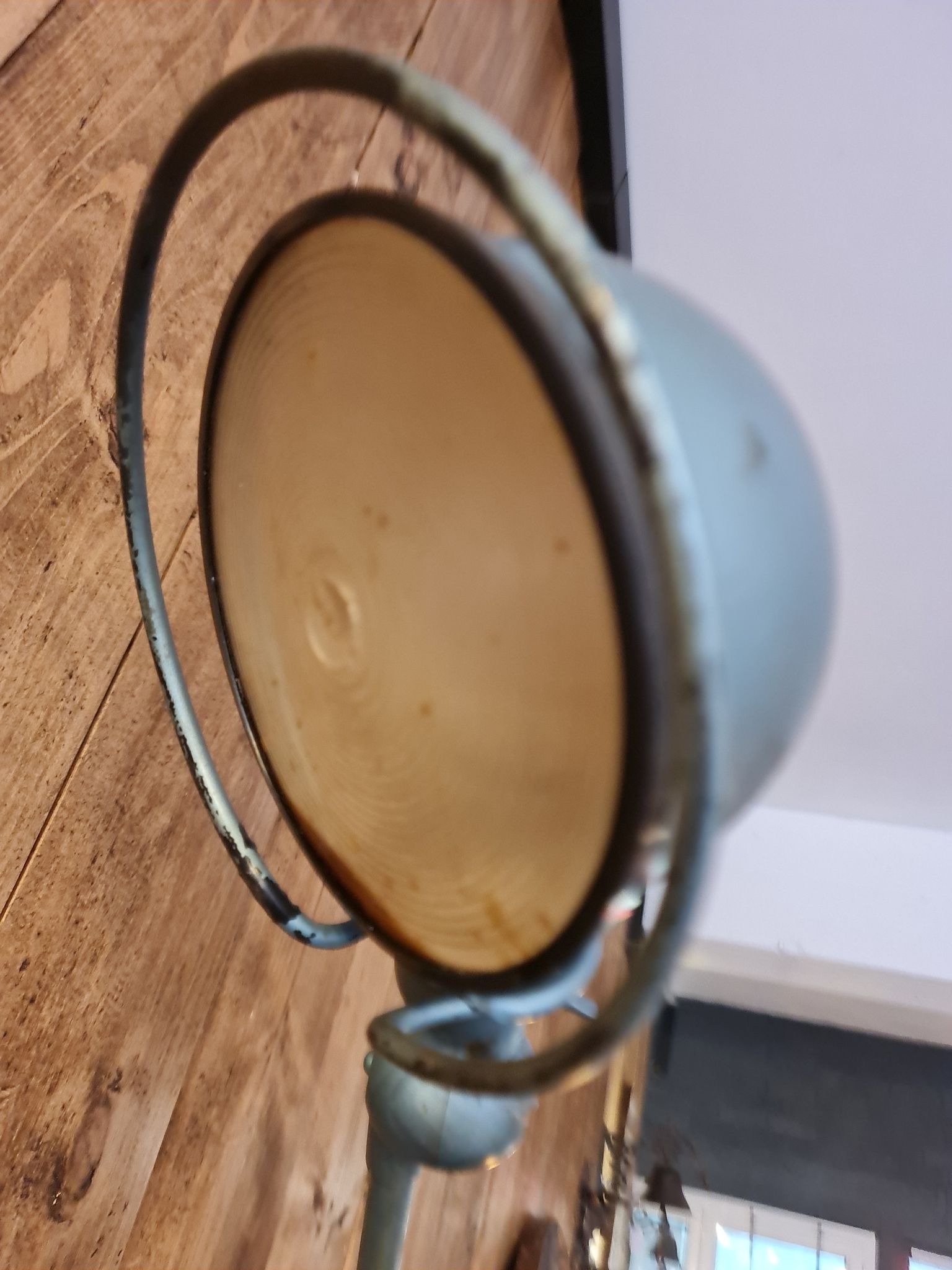 Blue jielde lamp two arms
