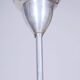 Art Deco Chandelier in Aluminium and Marbled Glass, Czech, 1940s