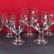 Set of 2 x 4 glasses (wine & water) louis philippe style 14 and 16.5 cm