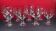 Set of 2 x 4 glasses (wine & water) louis philippe style 14 and 16.5 cm