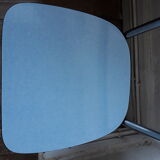 Formica chair with chrome-tipped feet