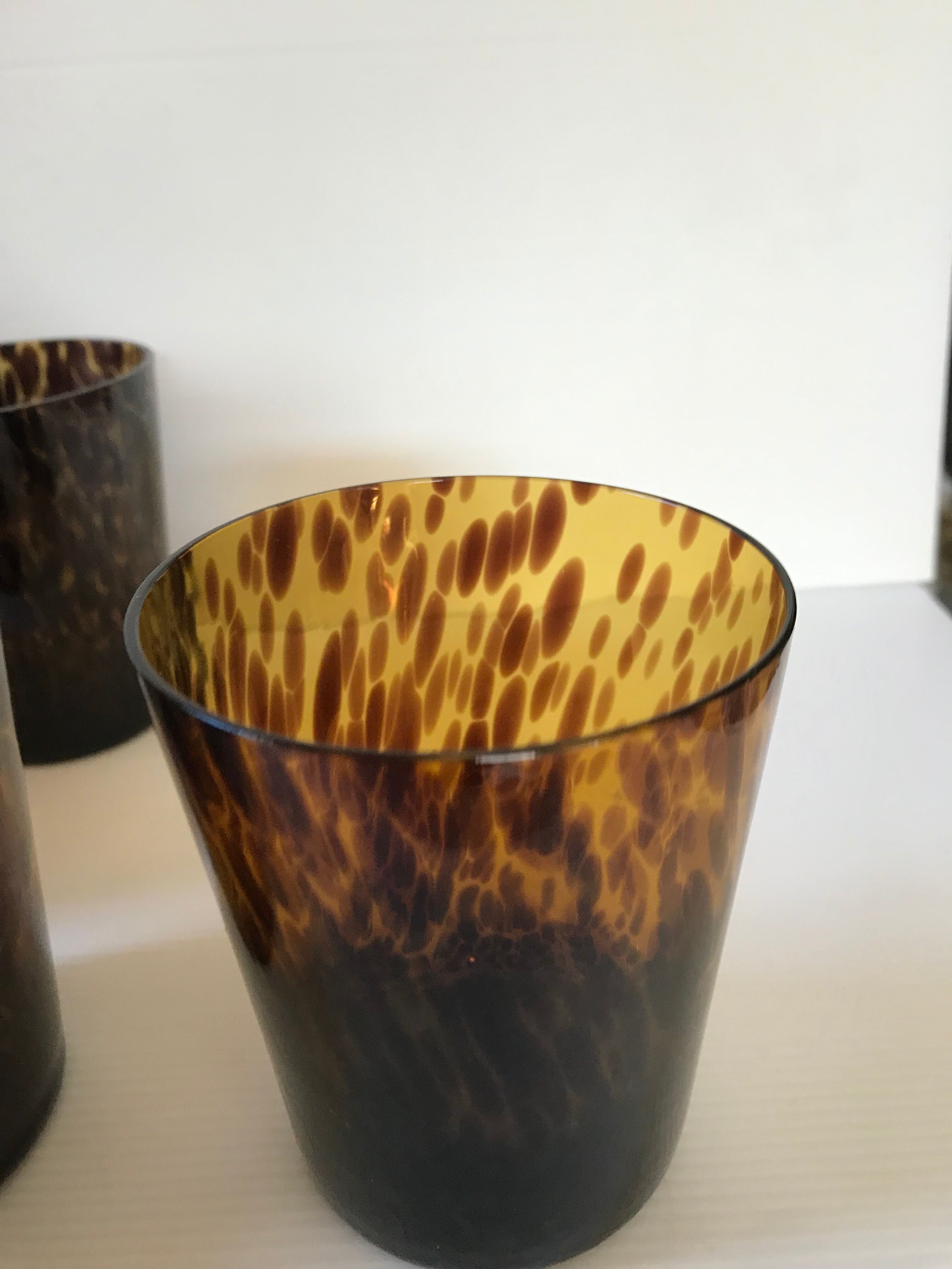 Six glasses tortoiseshells