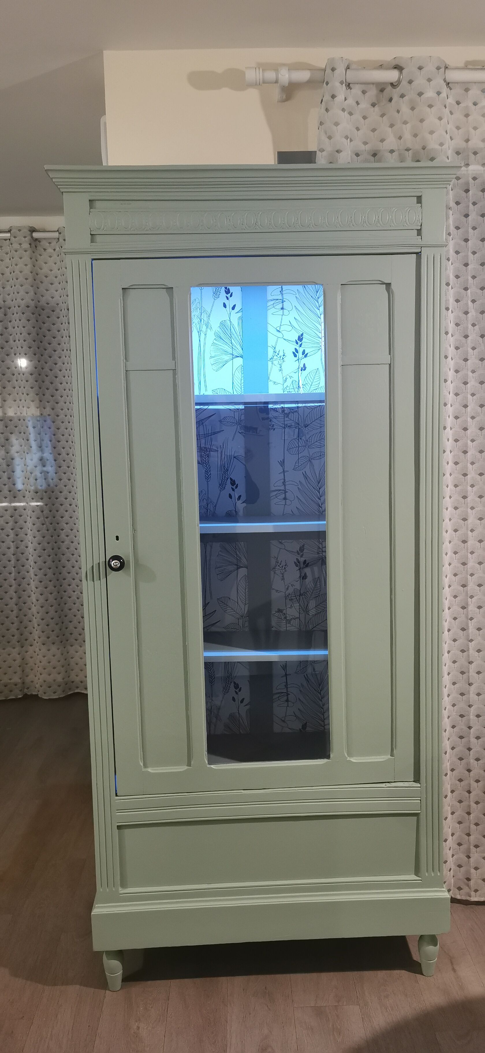 Parisian glass cabinet